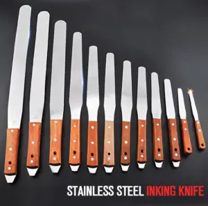 SS Ink Scapper size 3.5" Blade X 5.5" Width