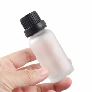 15ML Clear Round Frosted Glass Jar