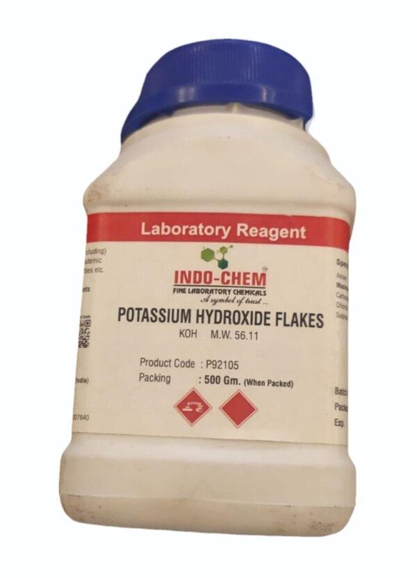 Potassium Hydroxide Flakes 500gms