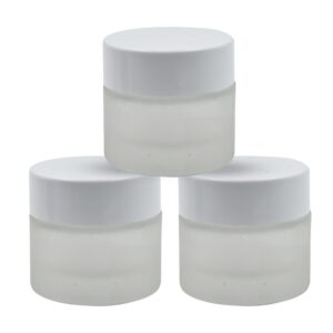 10 gm Clear Glass Jar White