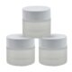 10 gm Clear Glass Jar White