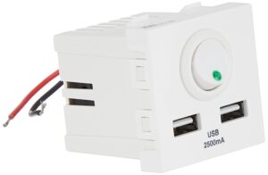 Roma Make 6Amp Switch,Socket,Telephone Jack,USB Charger