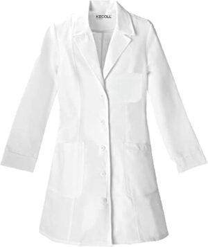 White Cotton Apron With New Sci Logo