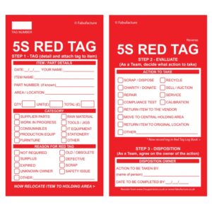 Red Tag Card
