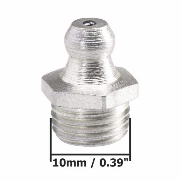 M10 *1 Straight Grease Nipple
