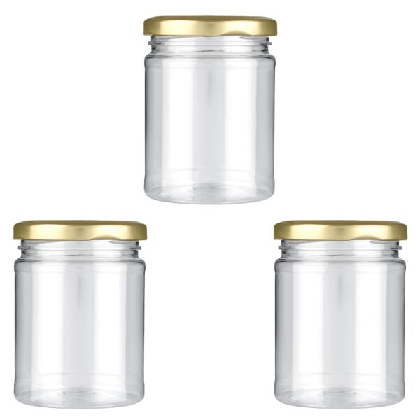 200ml Empty Tin Cont with Lid (Golden)