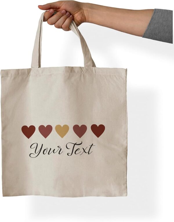Cust. Canvas Bags with Branding 14"x10"x 6"