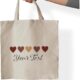 Cust. Canvas Bags with Branding 14"x10"x 6"