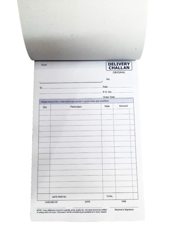 Delivery Challan Book
