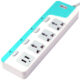 iBell 3 Way Socket & 2 USB Spike Guard