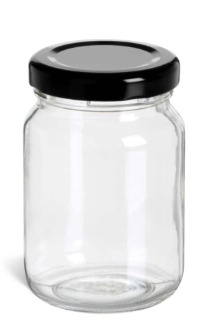 Glass Jar Lid+Wad+White
