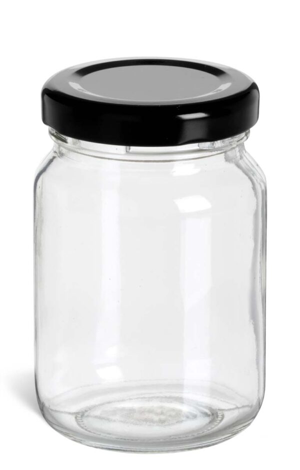 Glass Jar Lid+Wad+White
