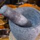 6" Diameter Porcelin morter and pestle