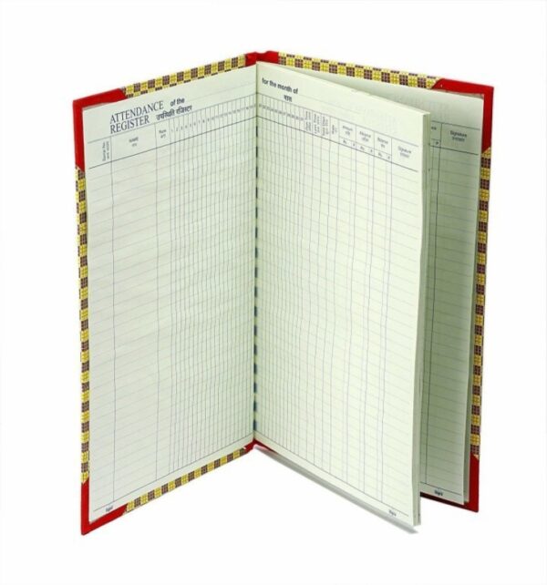 100 pages Attendance Register