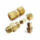 1/8" *1/4" Brass Tube Connector With Ferule
