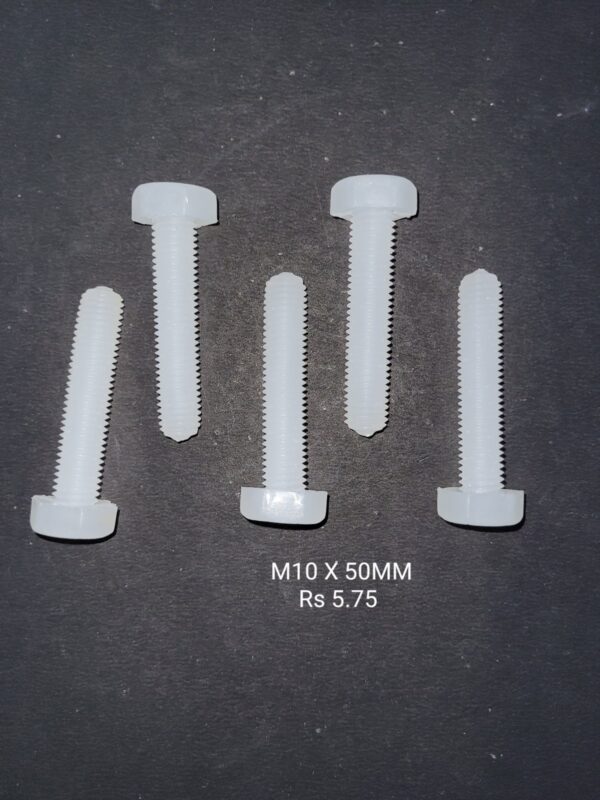 Plastic (Nylon) Nut Bolt (M10*50) (Nut M10)