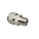 MS HYD S.S Male Connector 1/2" X 12OD