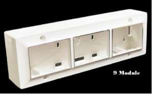Roma 9 Module Surface Box