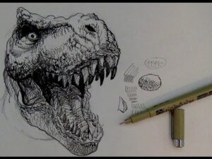 Dino Sketch Pen Assrt
